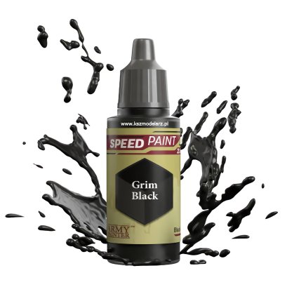 Grim Black – Speedpaint Army Painter WP2001 farba modelarska 18 ml