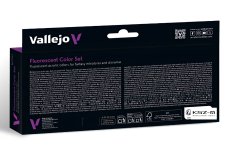 Vallejo 72214 Fluorescent Color Set – zestaw 8 farb Game Color 18 ml