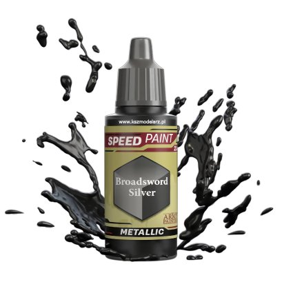 Broadsword Silver – Speedpaint Metallic Army Painter WP2030 farba modelarska 18 ml