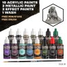 Army Painter GM1009 Wandering Monsters Paint Set – zestaw 15 farb + figurka + pędzel