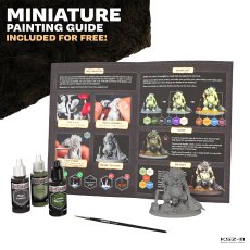Army Painter GM1009 Wandering Monsters Paint Set – zestaw 15 farb + figurka + pędzel