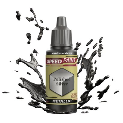 Polished Silver – Speedpaint Metallic Army Painter WP2071 farba metaliczna 18 ml