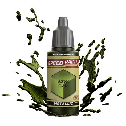 Aztec Gold – Speedpaint Metallic Army Painter WP2075 farba metaliczna 18 ml