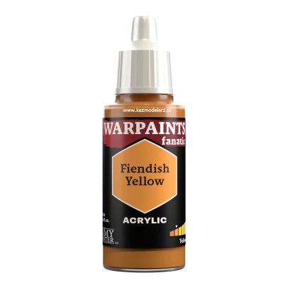 Fiendish Yellow – Warpaints Fanatic Army Painter WP3092 farba modelarska akrylowa 18 ml