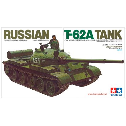 T-62A Tank – radziecki czołg podstawowy – 1:35 – Tamiya 35108