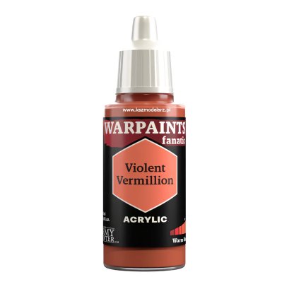 Violent Vermilion – Warpaints Fanatic Army Painter WP3107 farba modelarska akrylowa 18 ml