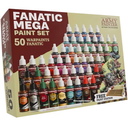 Army Painter WP8067 Warpaints Fanatic Mega Set – zestaw 50 farb + stojak