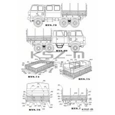 Star 266 Brygadowy – ciężarówka terenowa – 1:25 – Angraf 330