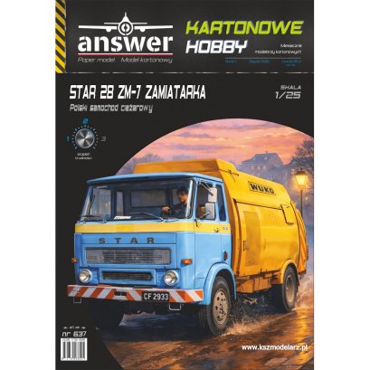 STAR 28 ZM-7 Zamiatarka – samochód komunalny – 1:25 – Answer 637