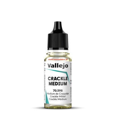 Vallejo 70598 - Crackle Medium (efekt starej, wyblakłej farby) - 18 ml