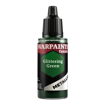 Glittering Green – Warpaints Fanatic Metallic Army Painter WP3197 farba modelarska akrylowa 18 ml