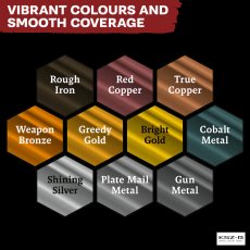 Army Painter WP8069 Fanatic Metallics Set – zestaw 10 metalicznych farb akrylowych 18 ml