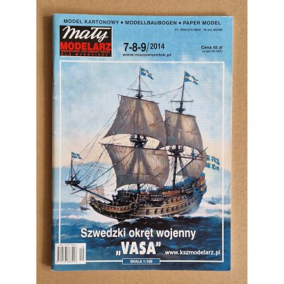 VASA szwedzki okret wojenny - Mały Modelarz 7-9/14