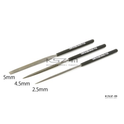 Tamiya 74104 Basic File Set Smooth Double-Cut – zestaw 3 pilników modelarskich