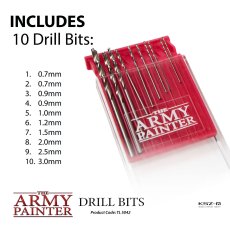 Drill Bits – zestaw 10 wierteł modelarskich 0,7–3 mm – Army Painter TL5042
