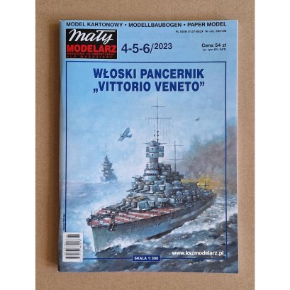 Vittorio Veneto - pancernik włoski - Mały Modelarz 4-5-6/2023