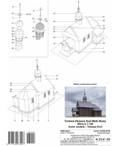 Koniusza – Cerkiew Złożenia Szat Matki Bożej – 1:100 – model kartonowy – WAK 270