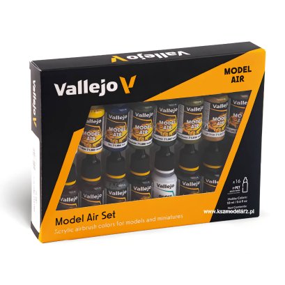 Vallejo 71192 Building Colors - Zestaw 16 farb Model Air