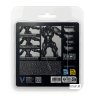 Vallejo 77270 – Obsidian Black Paint Set True Metallic Metal – zestaw farb metalicznych 4×18 ml