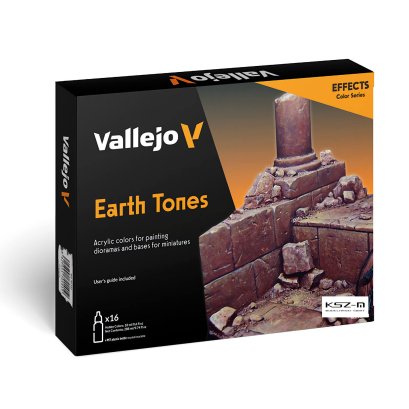 Vallejo 70141 Earth Tones – zestaw 16 farb Model Color 18 ml