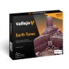 Vallejo 70141 Earth Tones – zestaw 16 farb Model Color 18 ml