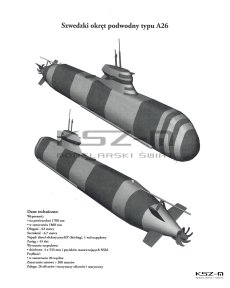 Saab A26 – szwedzki okręt podwodny – 1:200 – Answer 2/2019