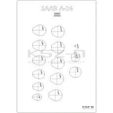 Saab A26 – szkielet – 1:200...