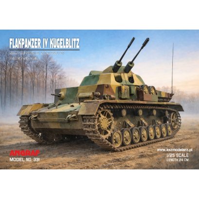 Flakpanzer IV Kugelblitz – działo przeciwlotnicze – 1:25 – Angraf 331