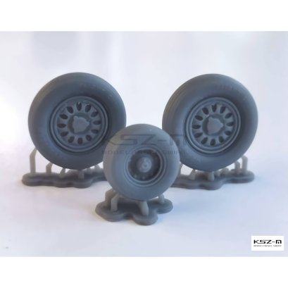 SAAB J-35F Draken – koła żywiczne 3D – 1:33 – Angraf 333