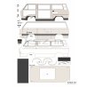 Volkswagen Transporter T3 Westfalia – niemiecki samochód kempingowy – 1:25 – Answer 650