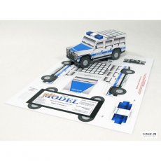 Sklej Model nr 6 - Samochód terenowy POLICJA