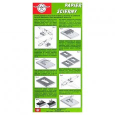 WAMOD - Papier ścierny 6 ark 2x400, 2x500, 2x600