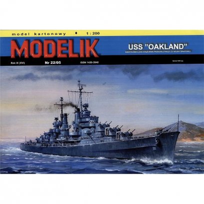 Krążownik USS OAKLAND - Modelik 22/05