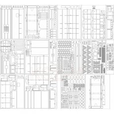 Szkielet, detale do lokomotywy Su 46 - Angraf 196