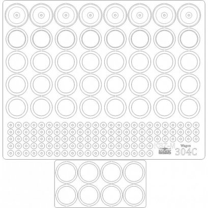 Koła do wagonu pocztowy 304C - Angraf 180
