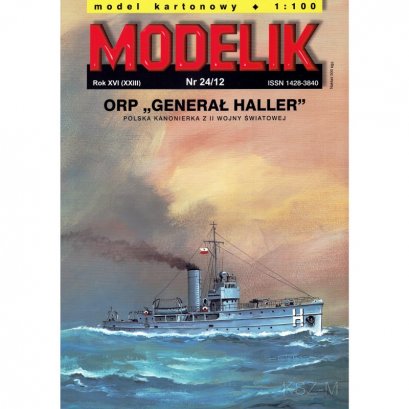Kanonierka ORP GENERAŁ HALLER - Modelik 24/12