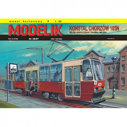 Tramwaj 105N z 1973r. - Modelik 28/07