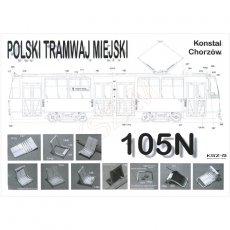 Tramwaj 105N z 1973r. - Modelik 28/07